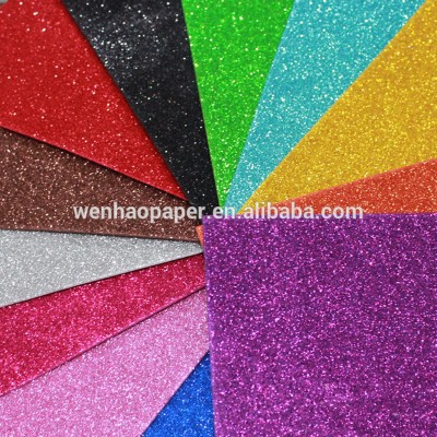 Low price thin glitter crafts EVA foam sheets/foam coloured paper